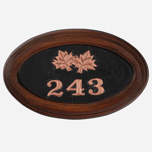 Copper Address Sign