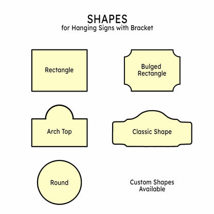 Hanging Sign with Bracket