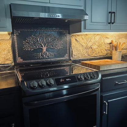 Custom Copper Kitchen Backsplash – Handmade to Your Size & Design