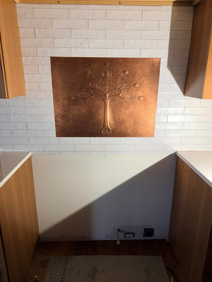 White Tree of Gondor Copper Backsplash