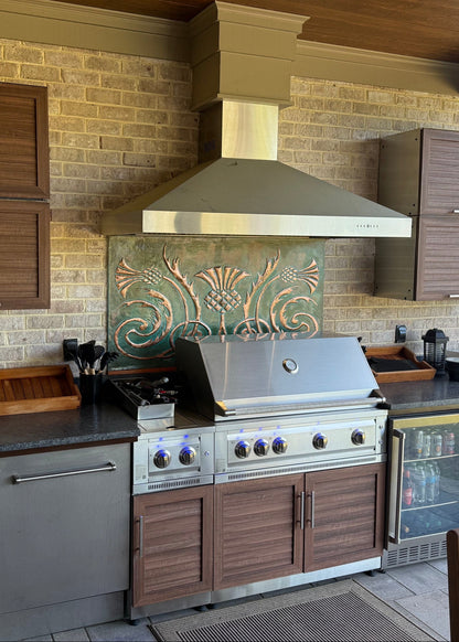 Custom Copper Kitchen Backsplash – Handmade to Your Size & Design