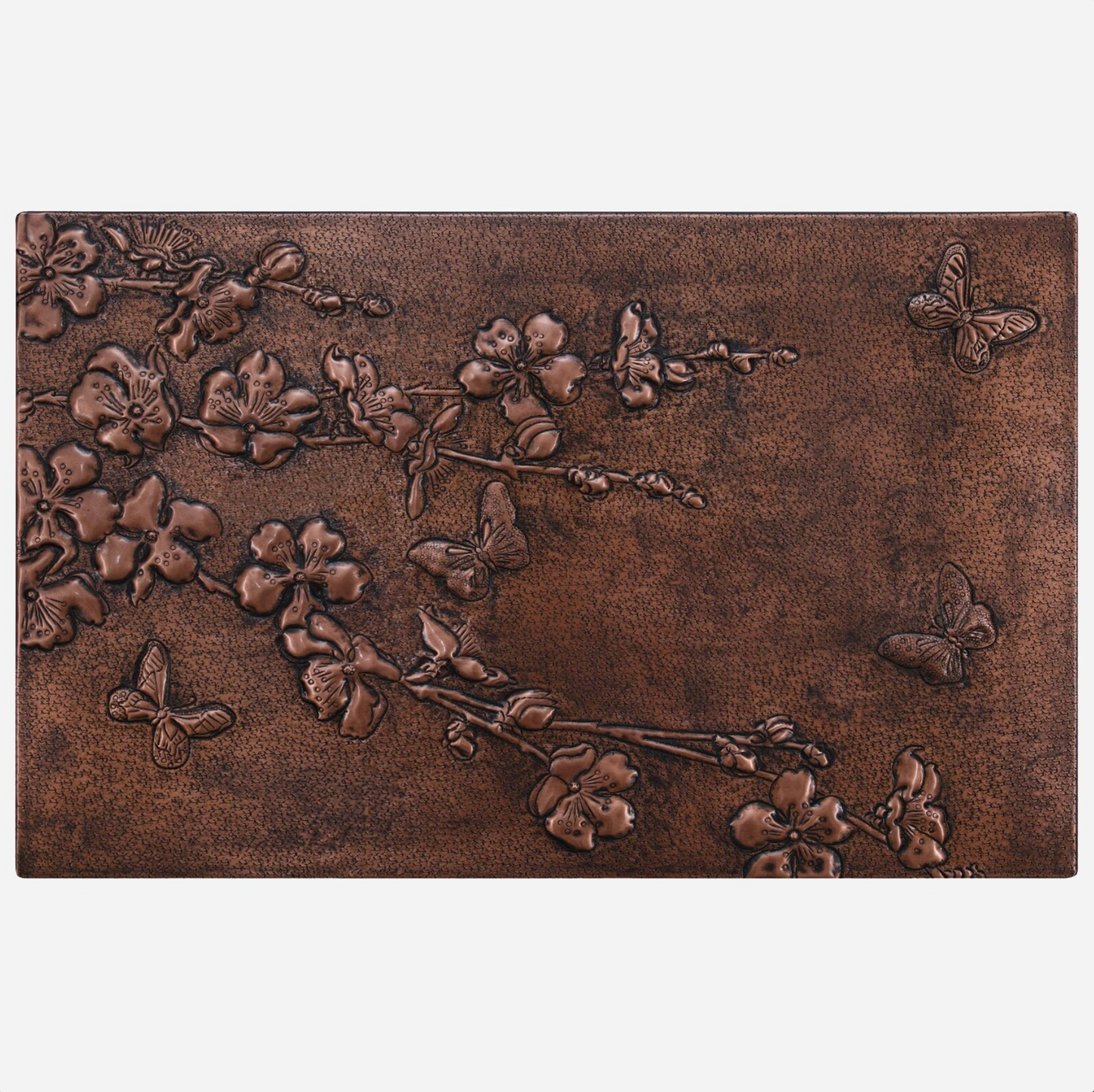 Dogwood Branches Copper Backsplash Tile - Natuross