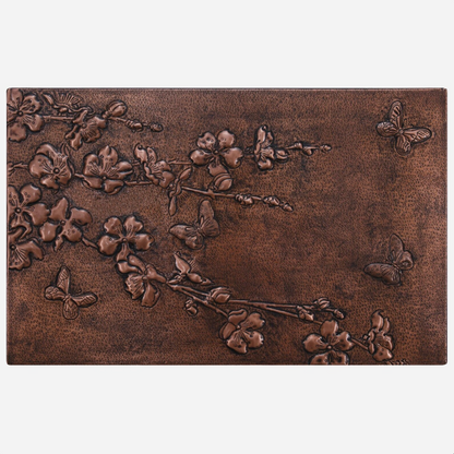 Dogwood Branches Copper Backsplash Tile - Natuross