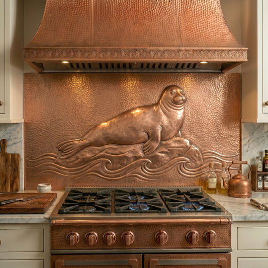 Seal Copper Backsplash Panel