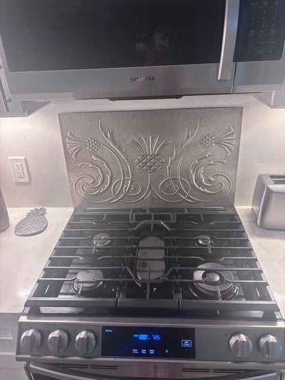Scottish Thistle Copper Backsplash — Silver