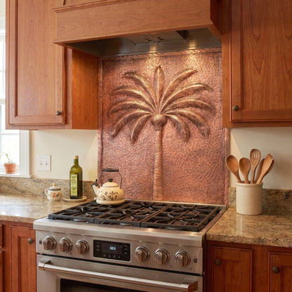 Palm Tree Copper Backsplash