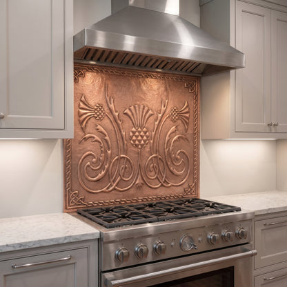 Scottish Thistle Copper Backsplash