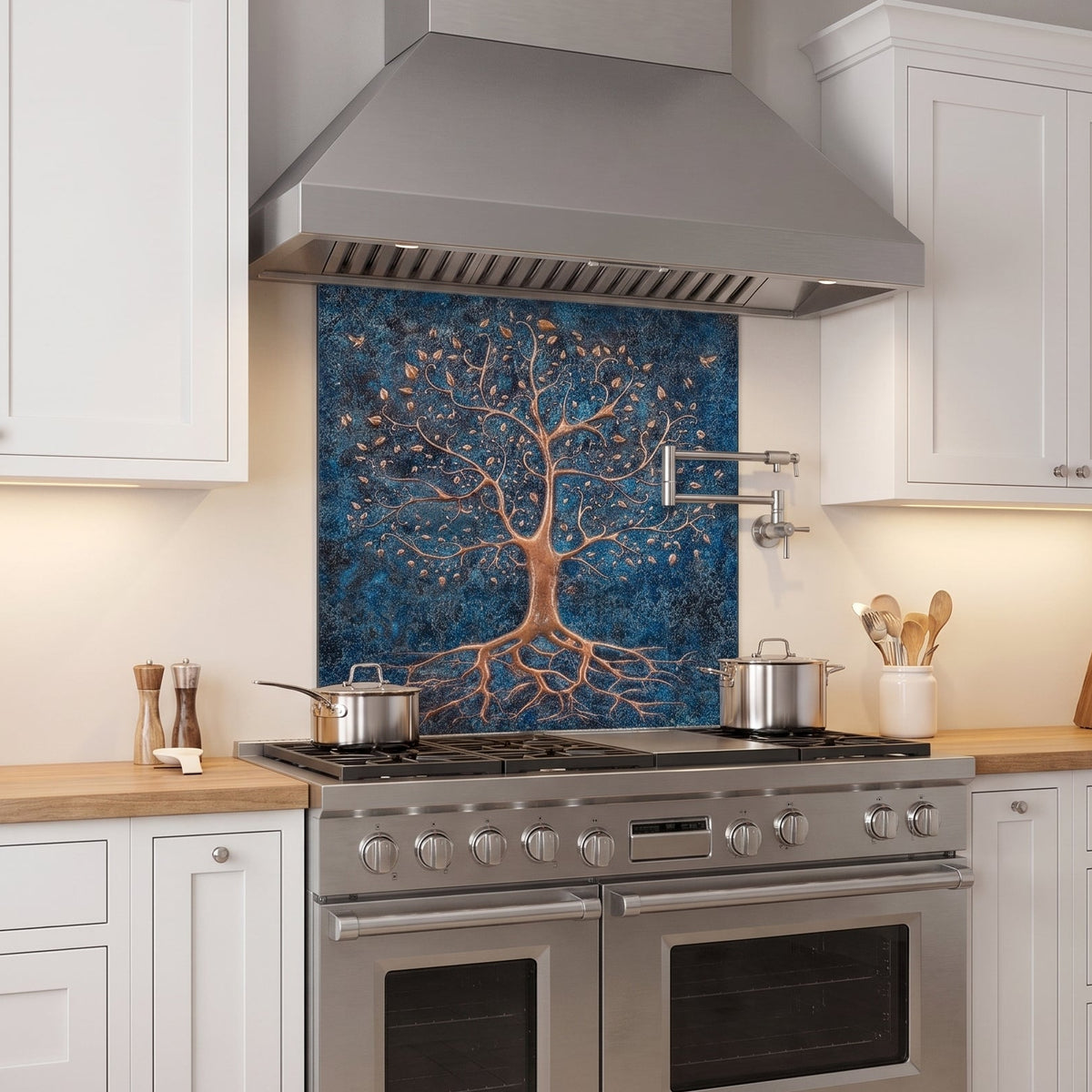 Tree of Life with Birds Copper Backsplash