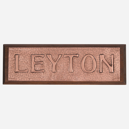 Copper Business Name Sign