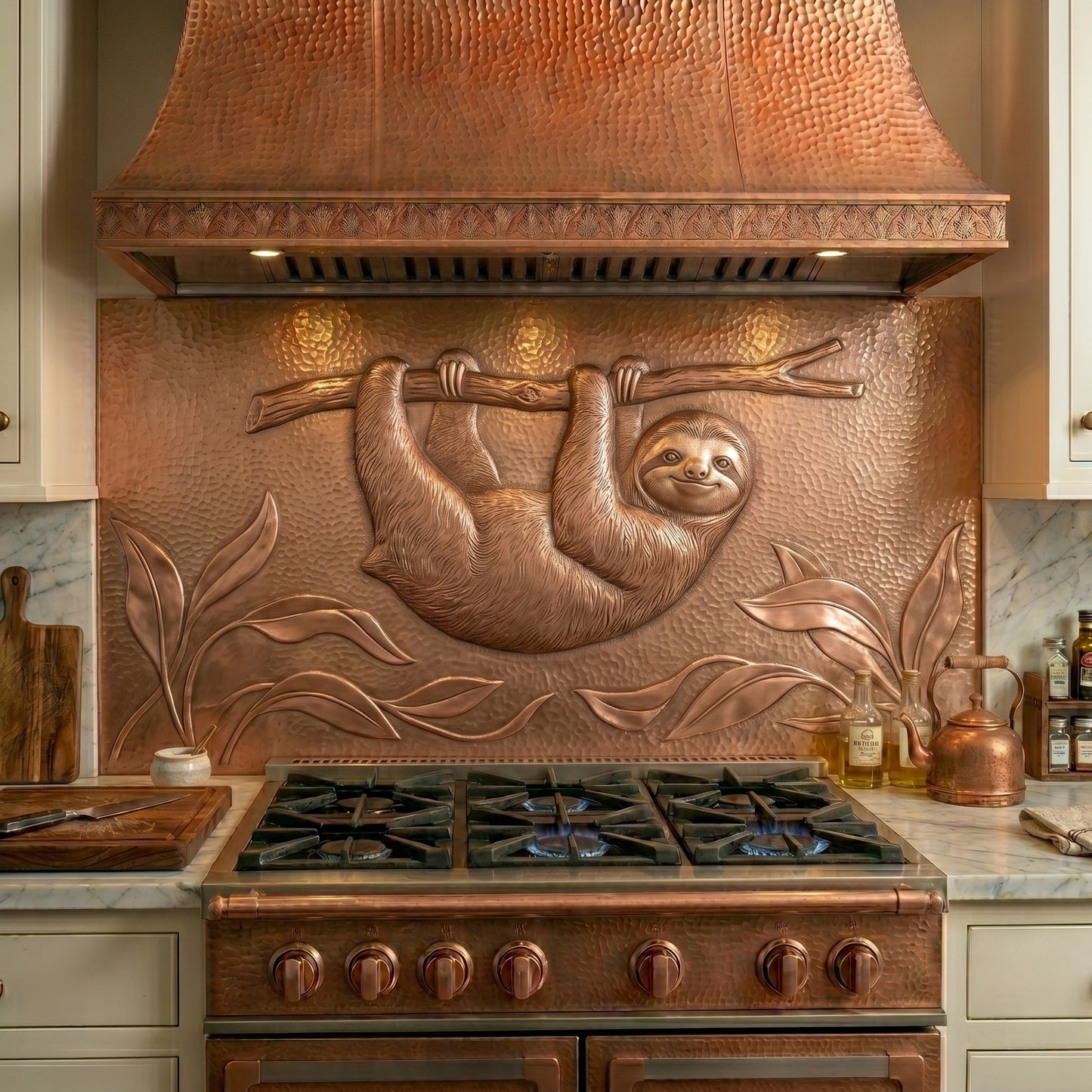 Sloth Copper Kitchen Backsplash
