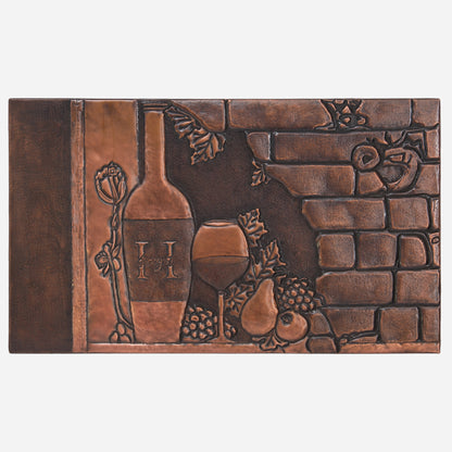 Copper Tuscan Scene Art Tile 17.7"x29.7" Brown - Natuross