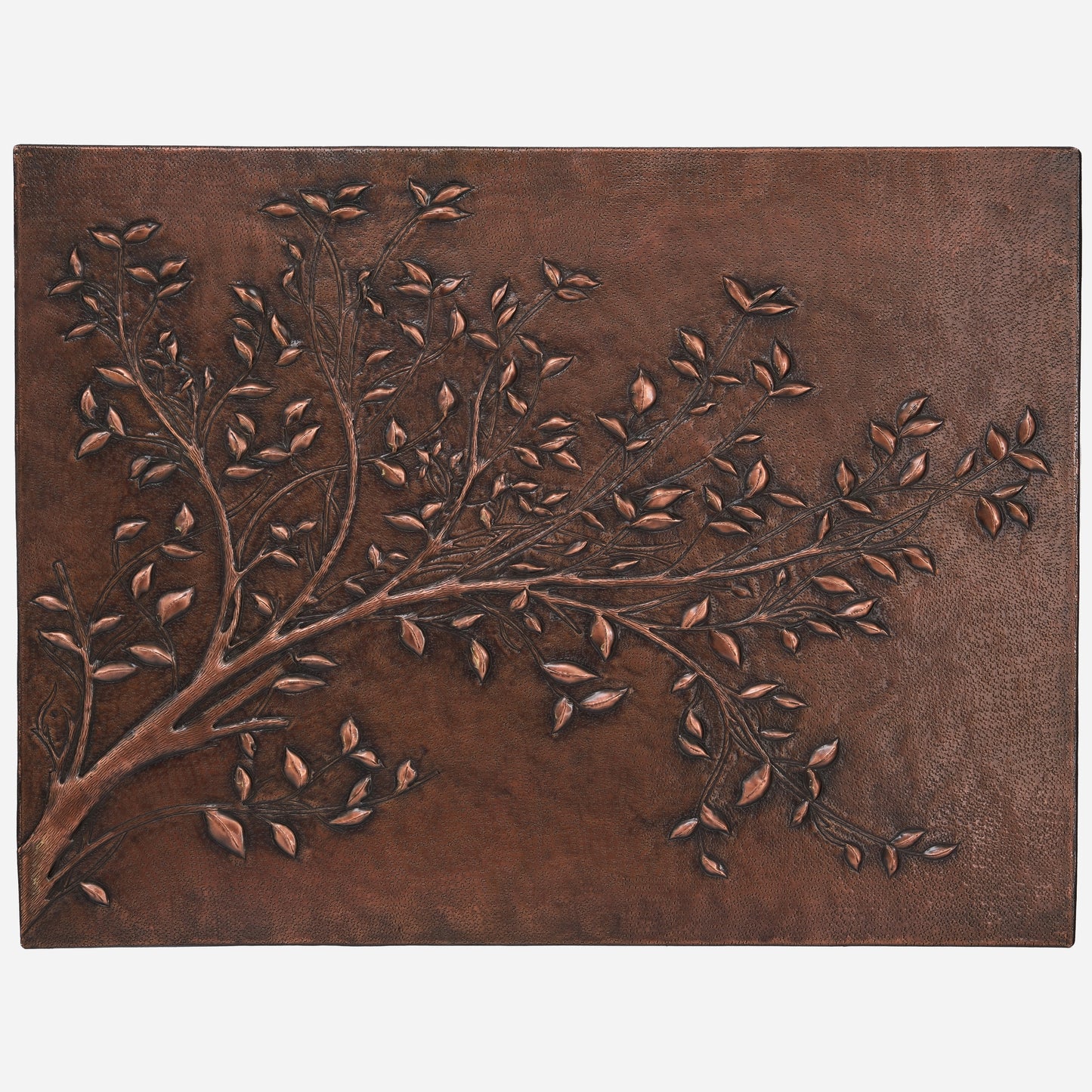 Copper Tree Branches Handmade Art Tile 23.7"x31.1" Brown