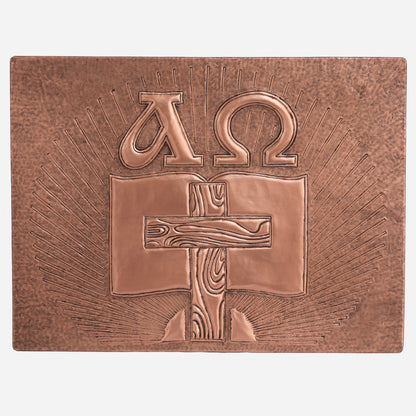 Copper Christian Symbol Wall Art 17.7x23.6" - Natuross