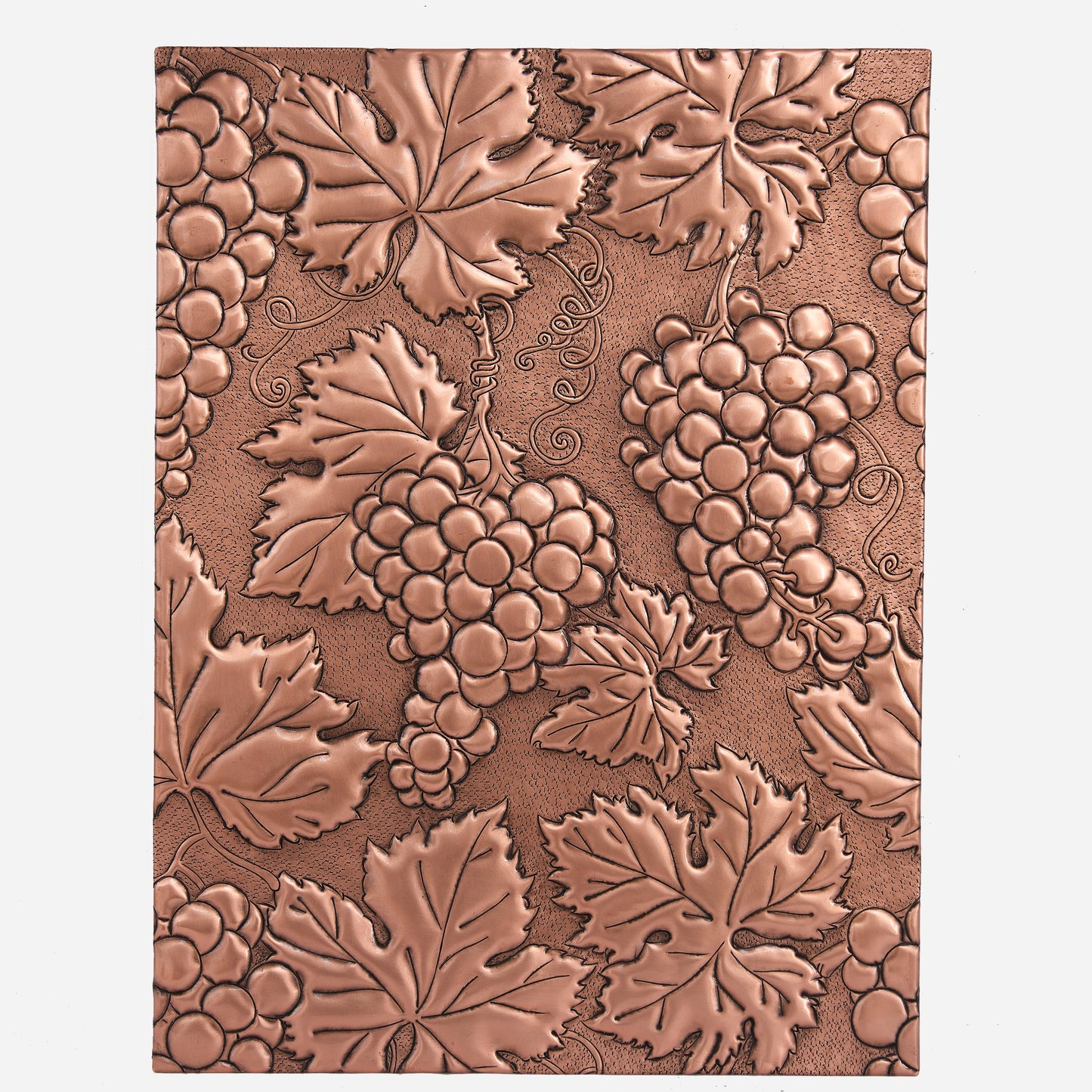 Copper Grape Vine Handmade Art Tile 25.3"x19"