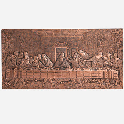 Copper The Last Supper Handmade Art Tile 11.8"x23.6" - Natuross