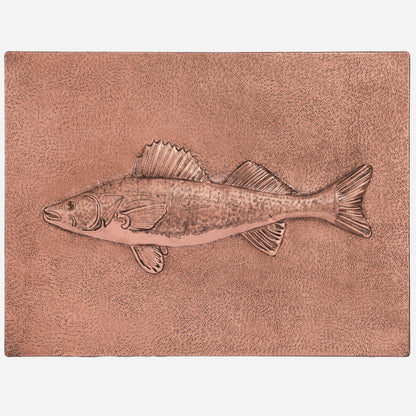 Copper Striped Bass Fish Wall Art 17.7"x23.6" - Natuross