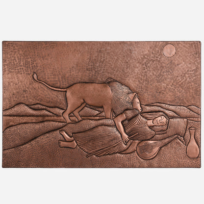 Copper The Sleeping Gypsy Reproduction Art Tile 14.1"x18.4" - Natuross