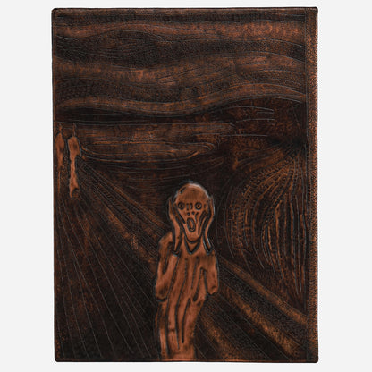 Copper The Scream Reproduction Wall Art 15.8"x11.8" Brown - Natuross