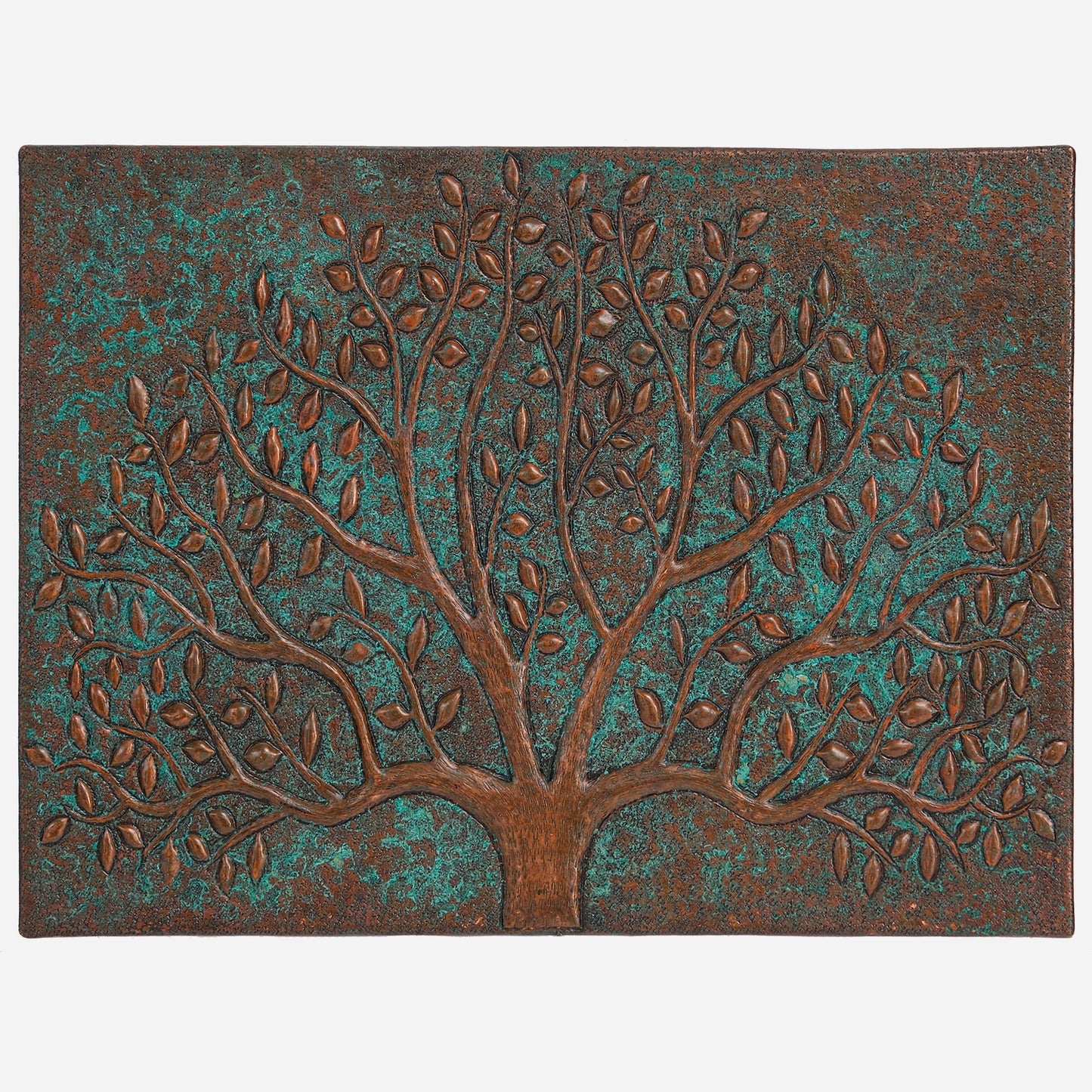 Copper Tree Wall Art 11.9"x15.9" Green