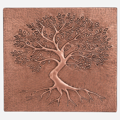 Tree with Roots Copper Kitchen Backsplash 10.8x11.8" - Natuross