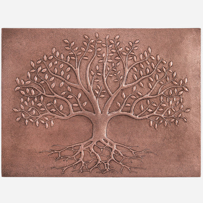 Copper Tree with Roots Kitchen Backsplash 29.5"x39.4 - Natuross