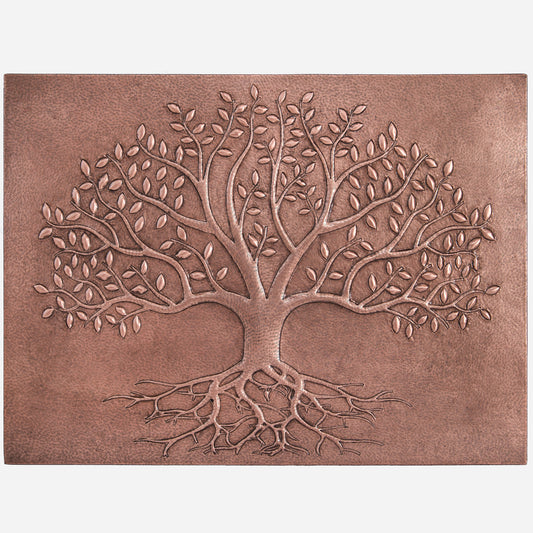 Copper Tree with Roots Kitchen Backsplash 29.5"x39.4