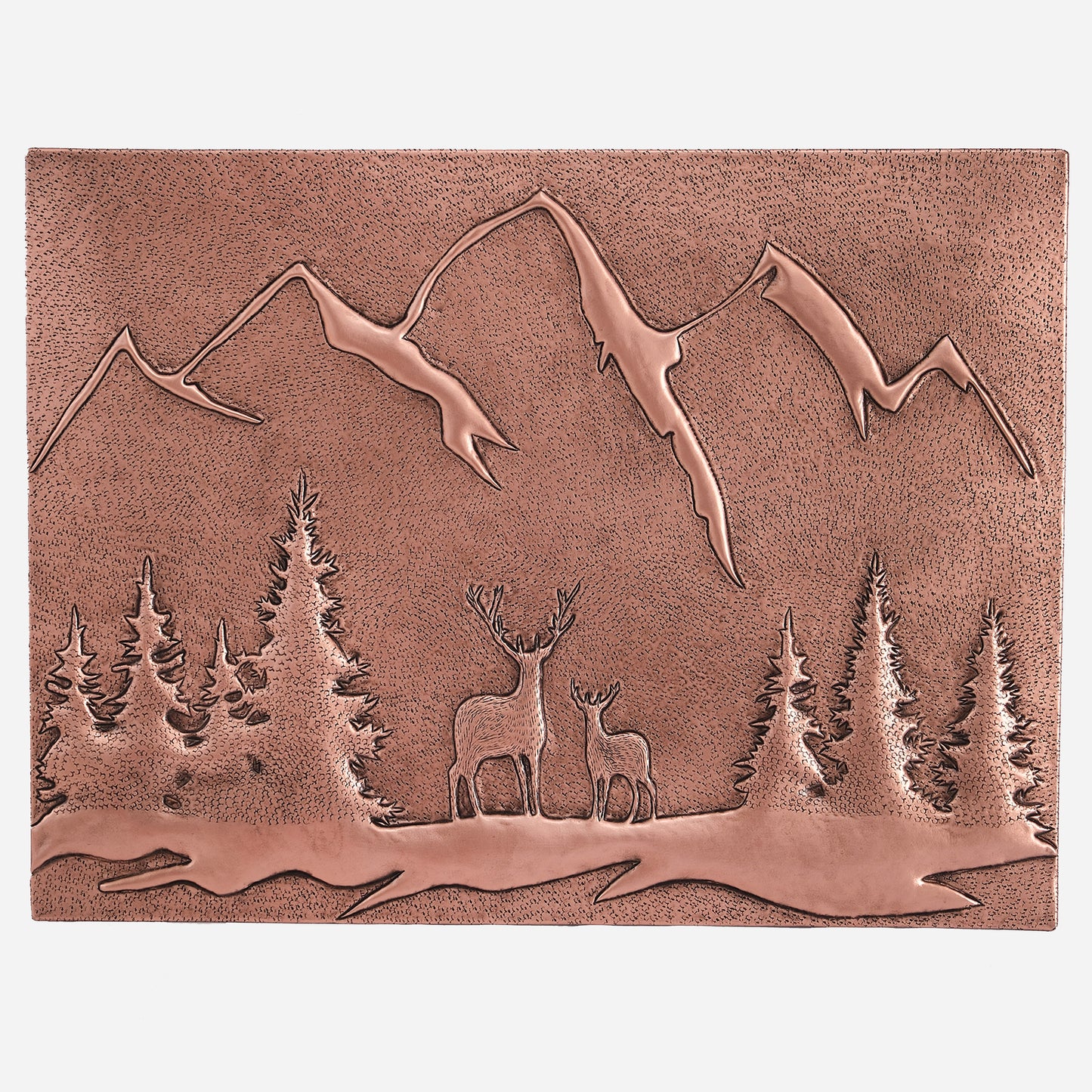 Copper Deer Scene Kitchen Backsplash 17.9"x23.7"