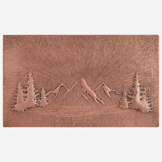 Copper Mountain Scene Kitchen Backsplash 17.7"x30"