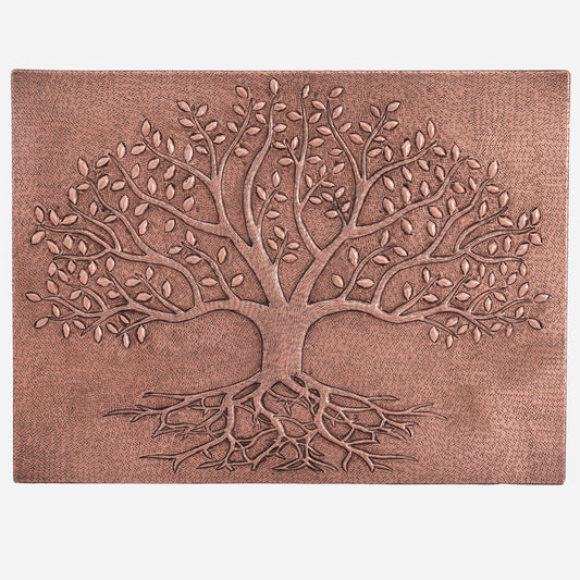 Copper Tree with Roots Kitchen Backsplash 17.9"x23.7"