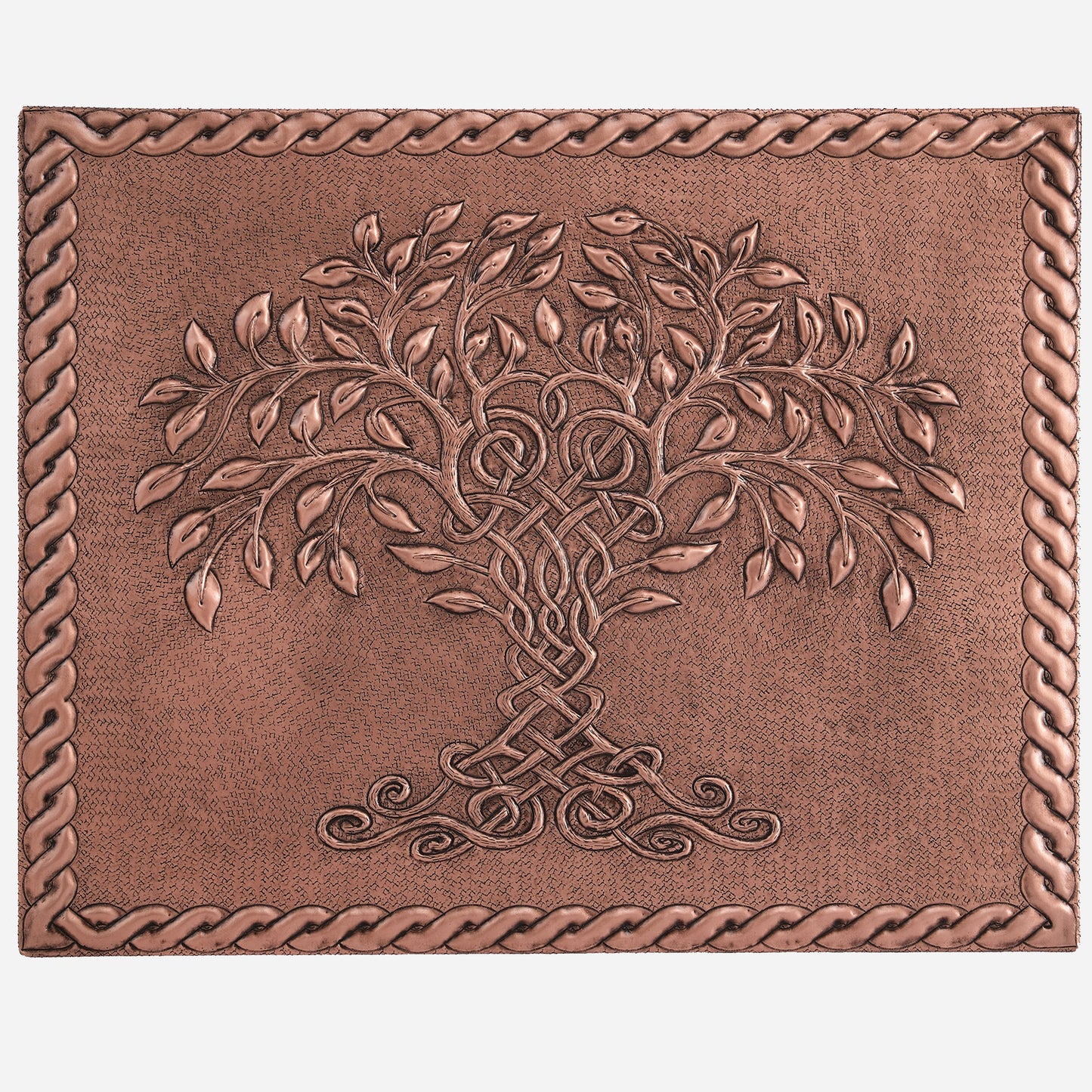 Copper Tree of Life with Celtic Knot Kitchen Backsplash 17.7"x23.6"