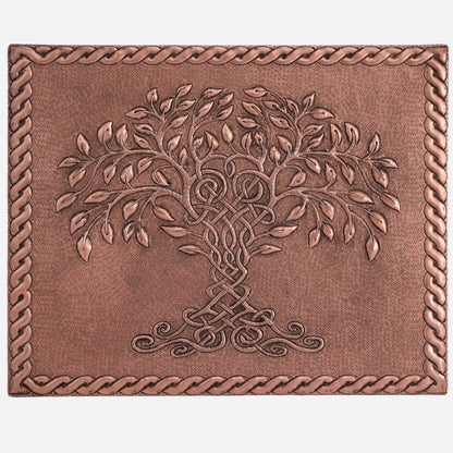 Copper Tree of Life with Celtic Knot Kitchen Backsplash 17.7"x23.6" - Natuross