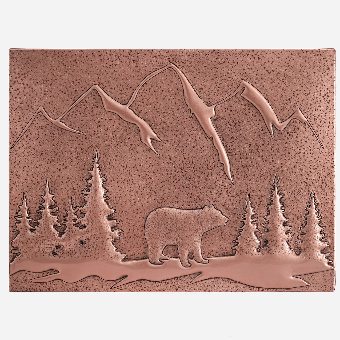 Copper Bear Scene Kitchen Backsplash 17.9"x24"