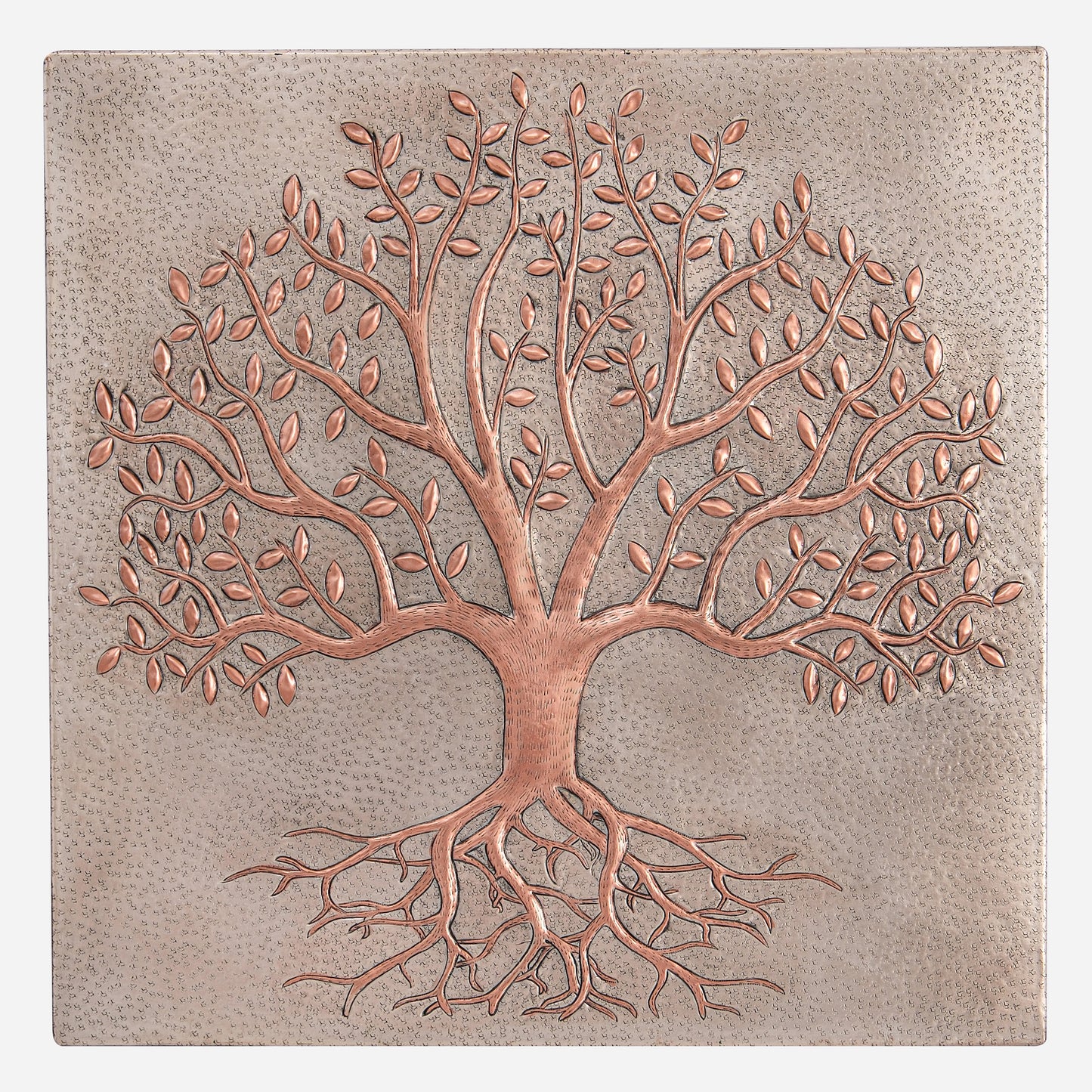 Copper Tree with Roots Kitchen Backsplash 23.7"x23.7"