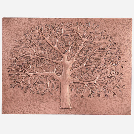 Copper Tree Scene Kitchen Backsplash 23.8"x32"