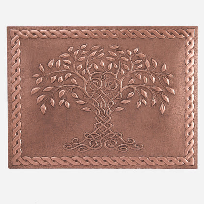 Copper Tree of Life with Celtic Knot Kitchen Backsplash 23.6"x31.4" - Natuross