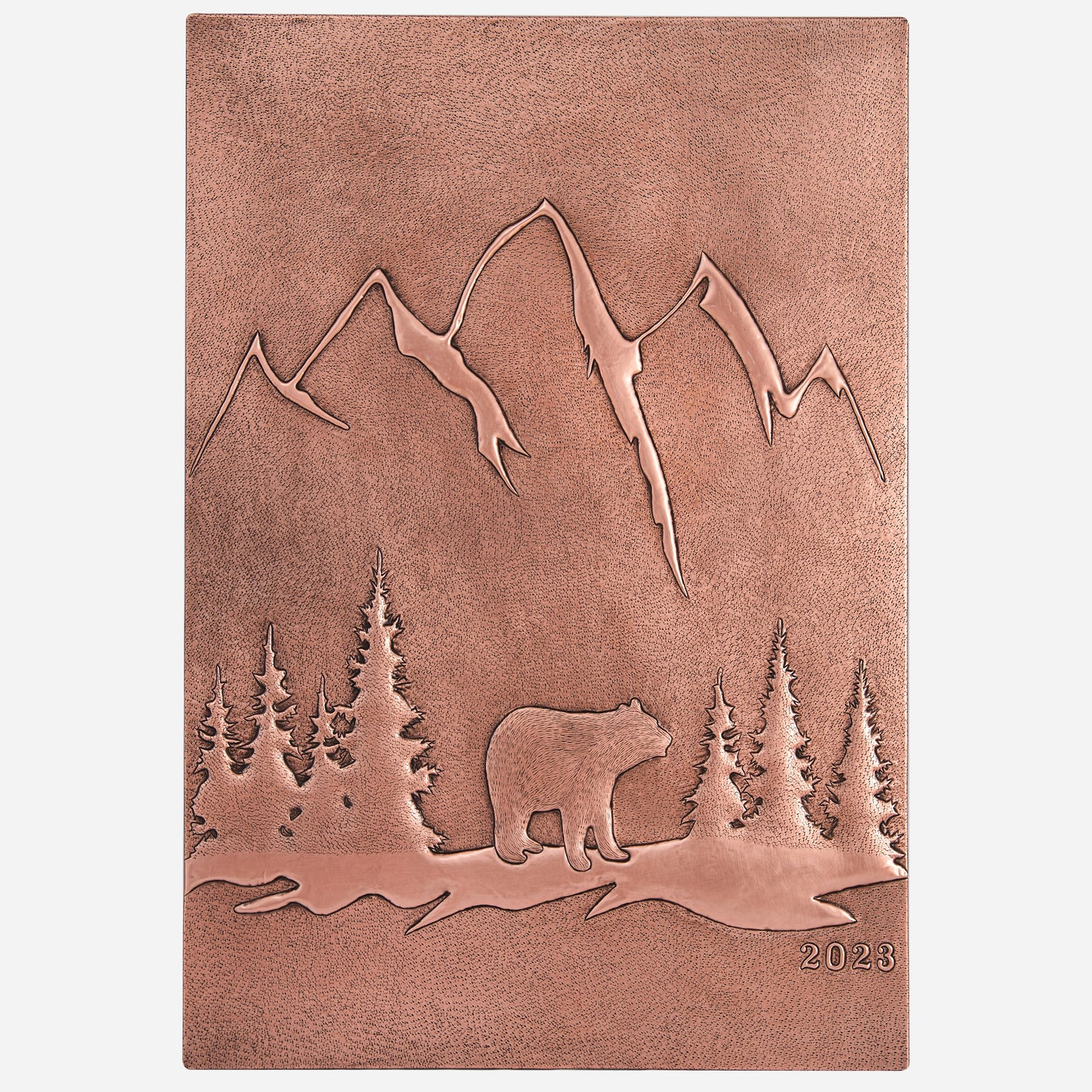 Copper Bear Scene Kitchen Backsplash 37.7"x26.1"