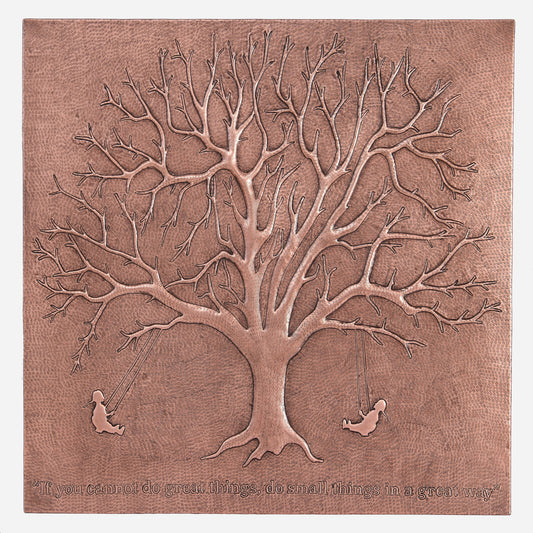 Copper Tree Scene Kitchen Backsplash Tile 35.4"x35.5"