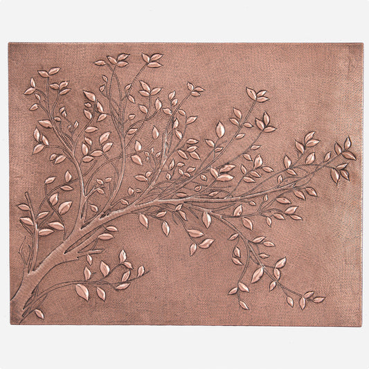 Tree Branches Copper Kitchen Backsplash Tile 23.6"x31.5"