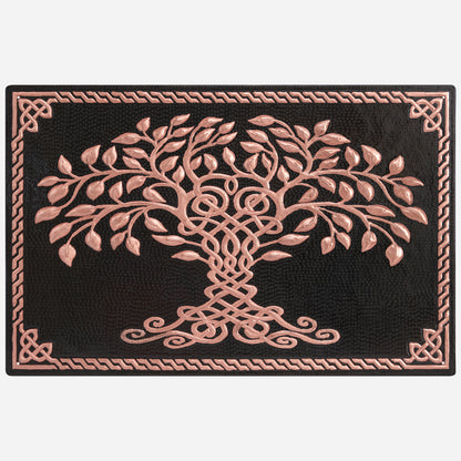 Copper Celtic Tree of Life 19.8"x30.9" Black - Natuross