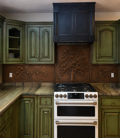 Copper Full Kitchen Backsplash Set