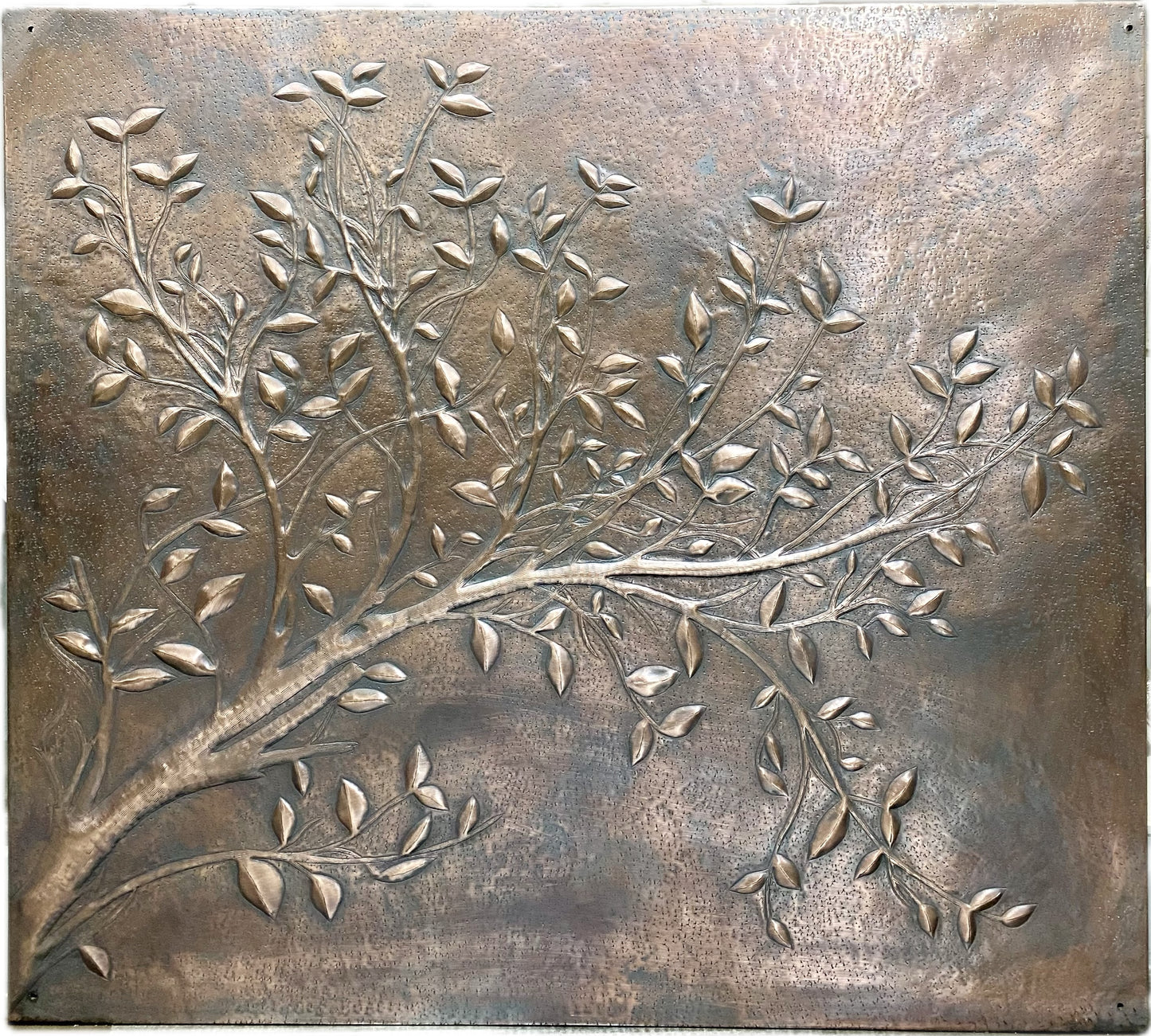 Rustic Brown Copper Tree Branches Backsplash