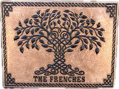 Copper & Black Tree of Life Backsplash