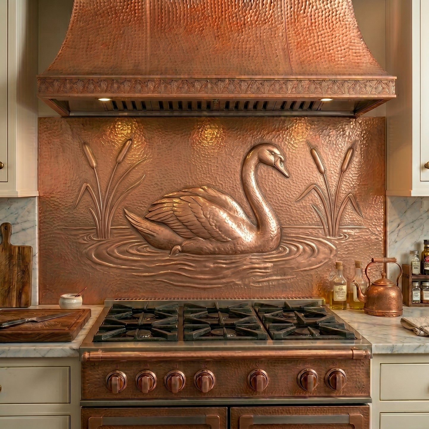 Swan Copper Kitchen Backsplash