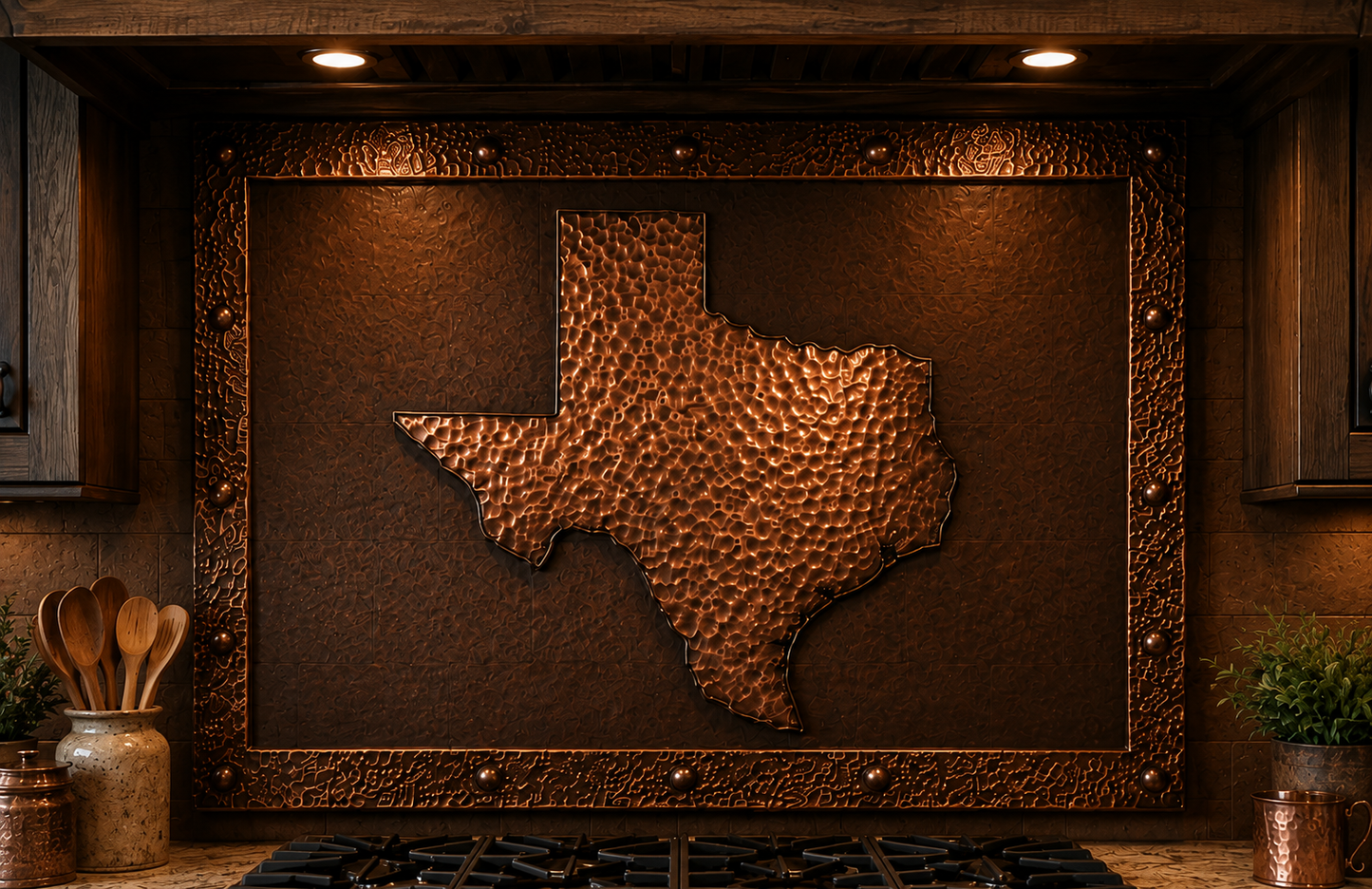 Texas Copper Backsplash Panel