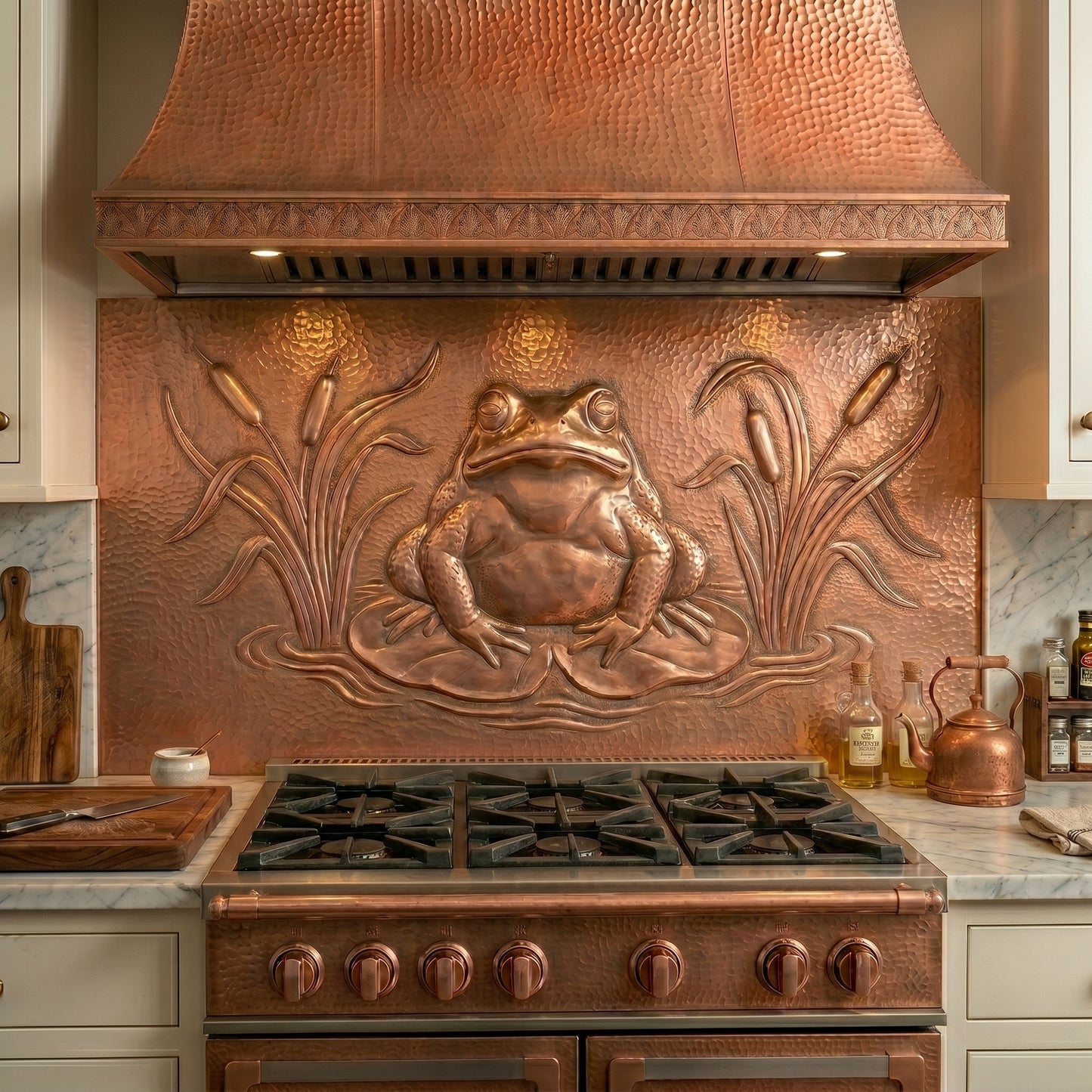 Toad Copper Kitchen Backsplash