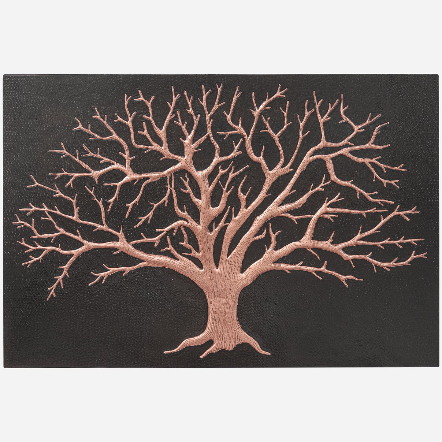 Tree Kitchen Backsplash Tile - 24"x32" Black