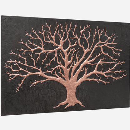 Tree Kitchen Backsplash Tile - 24"x32" Black - Natuross