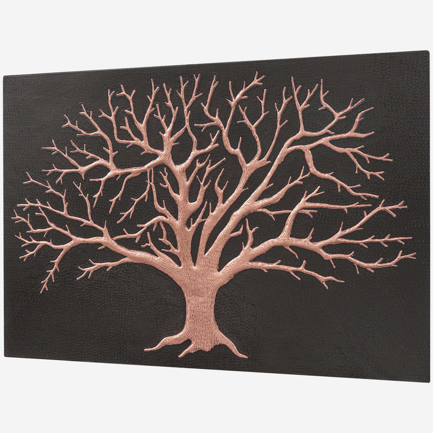 Tree Kitchen Backsplash Tile - 24"x32" Black