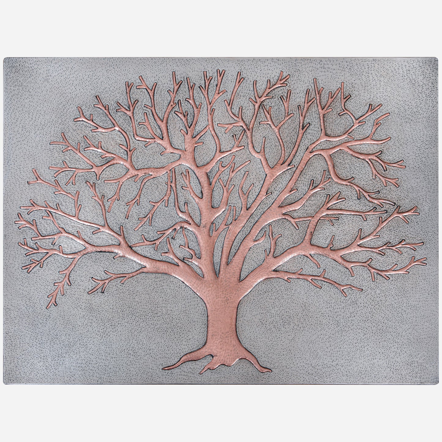 Tree Kitchen Backsplash Tile - 24"x32" Gray&Copper