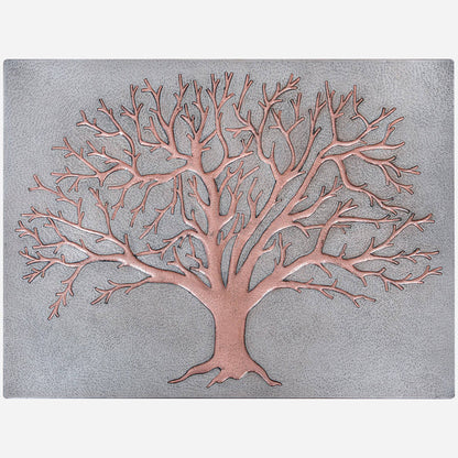 Tree Kitchen Backsplash Tile - 24"x32" Gray&Copper - Natuross